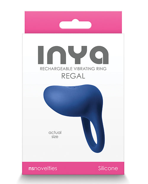 Inya Penis Enhancement Ring Rechargeable Silicone with Seven Vibrating Functions for Enhanced Performance