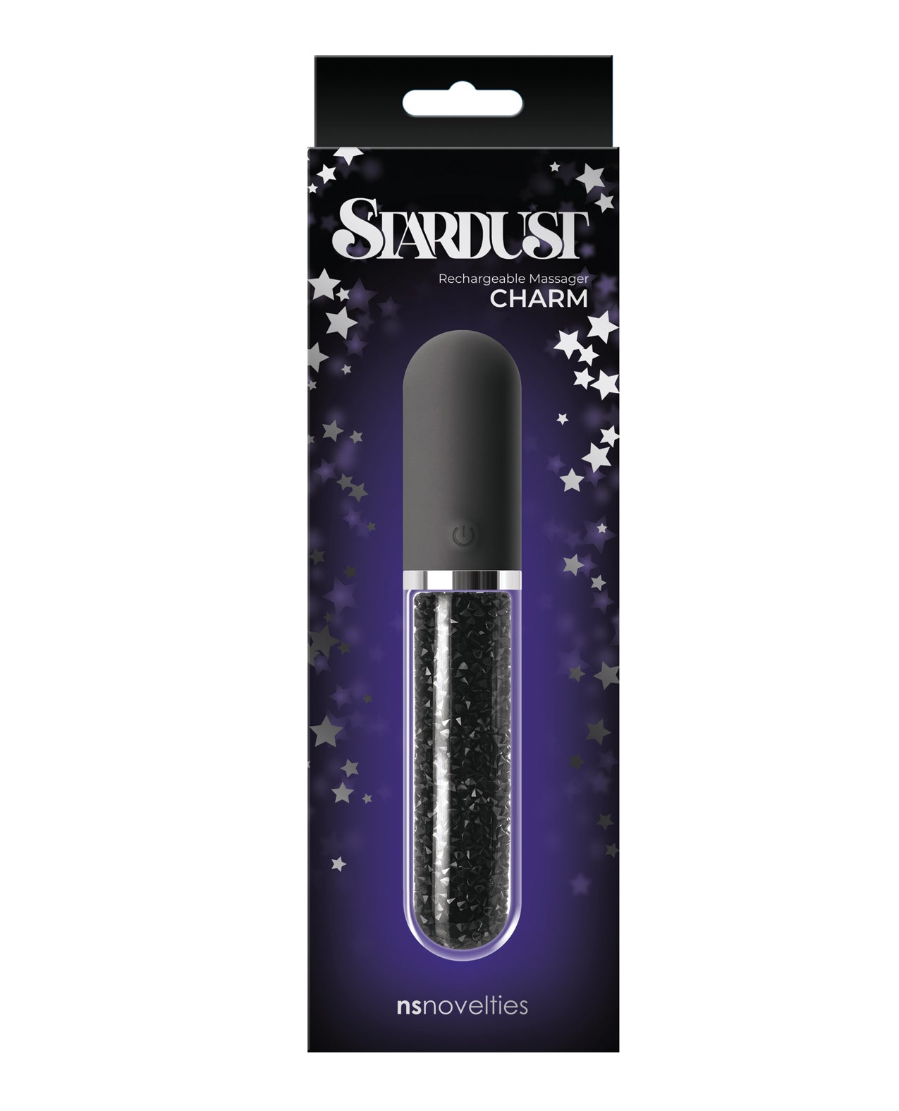 Stardust Stimulator with Swarovski Crystals and Borosilicate Glass for Elegant Rechargeable Vibrations