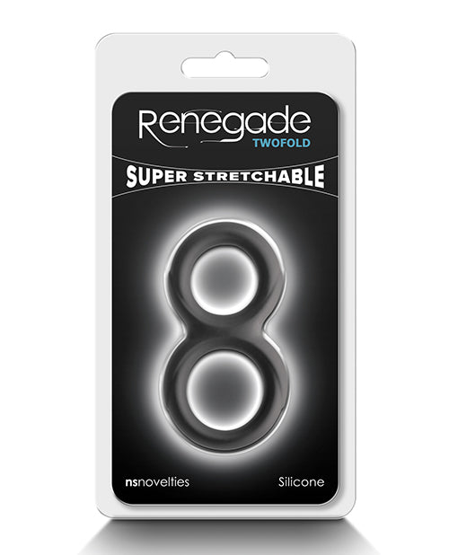 Renegade Penis Enhancement Rings Stretchable Black Silicone for Prolonged Intimate Performance