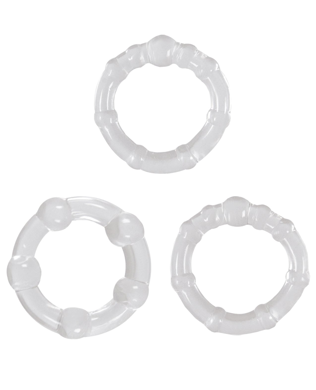 Renegade Intensity Rings - Clear Set of 3 Penis Enhancement Rings