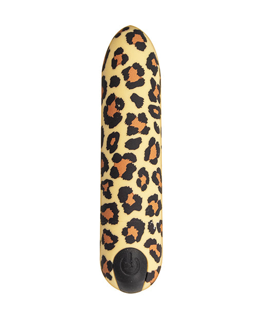 Leopard Print Mini Bullet Vibrator with Discreet Design