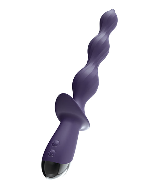 Deep Dive Contoured Wand Massager in Purple with Ergonomic Design