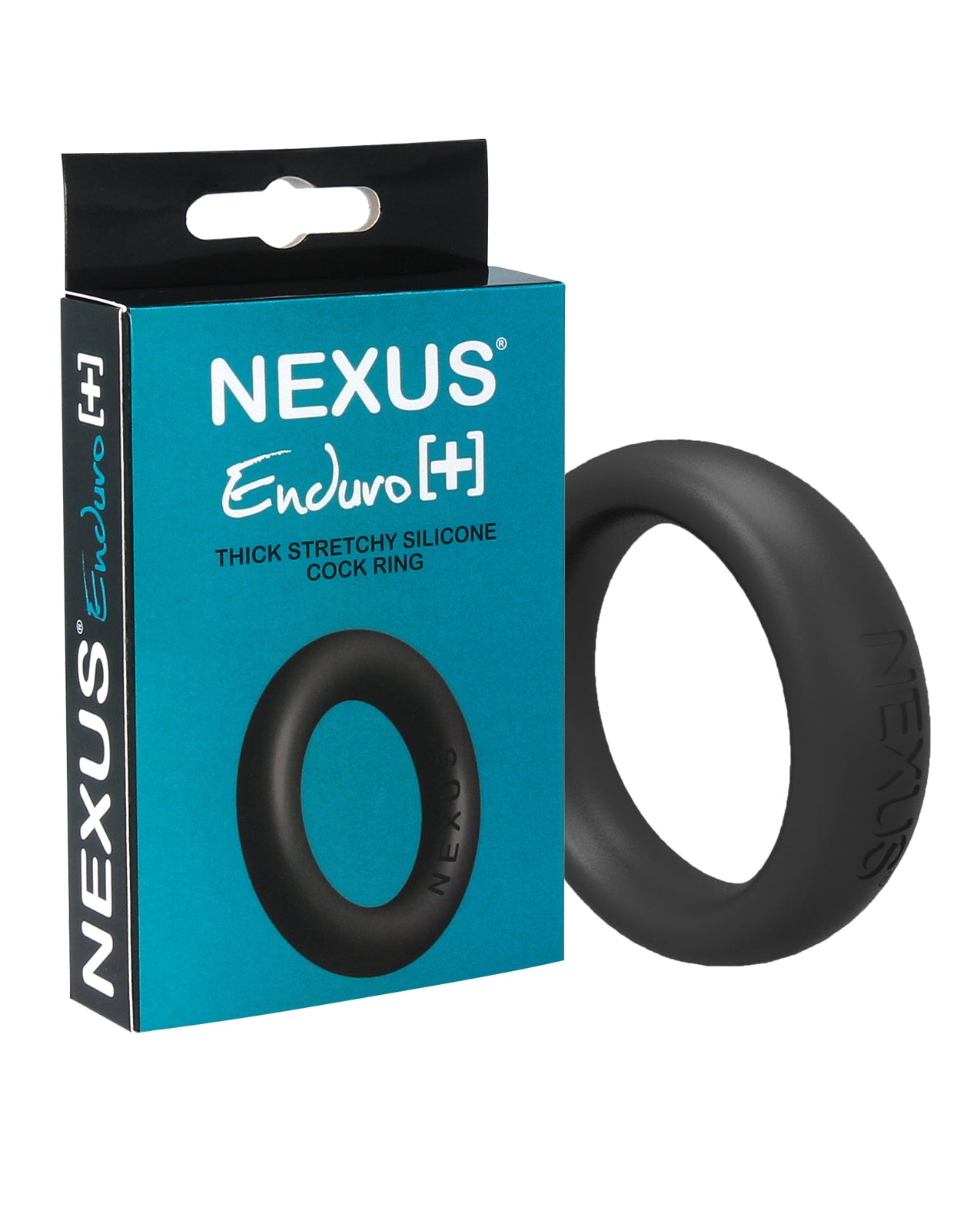 Nexus Penis Enhancement Silicone Cock Ring Stretchy Black for Longer-Lasting Stamina and Comfort