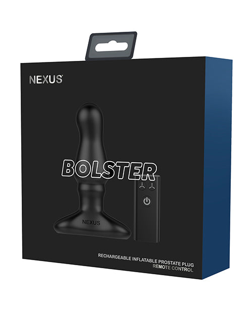 Nexus Anal Product Black Vibrating Butt Plug Inflatable Tip Waterproof for Prostate Stimulation