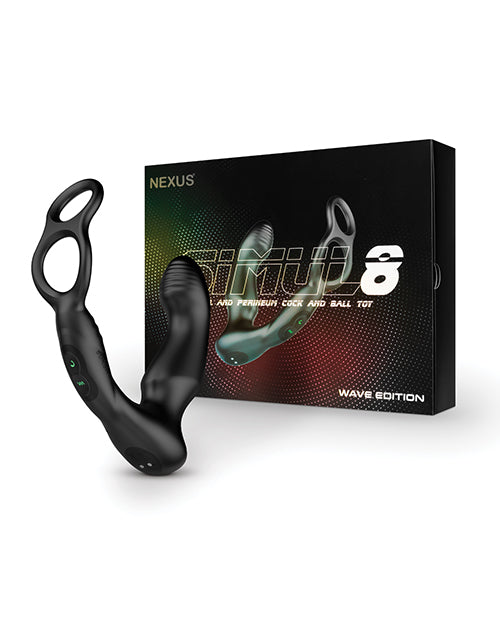 Nexus Anal Product Dual Prostate Massager Cock Ring with Wave Technology and Vibrations for Enhanced Pleasure