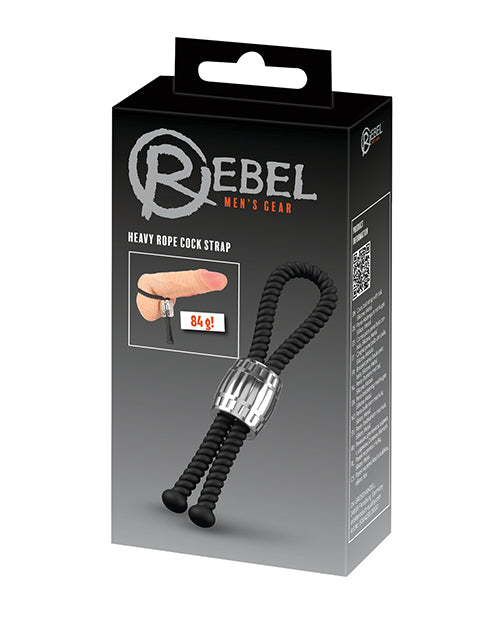 Rebel Penis Enhancement Rope Cock Lasso with Adjustable Metal Slider for Erection Support