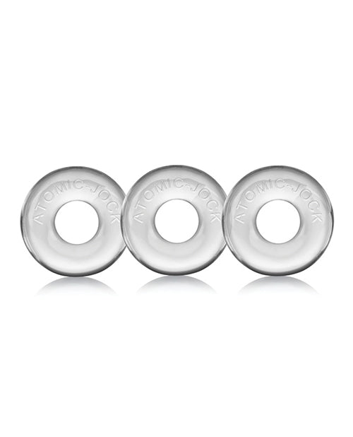 Oxballs Jelly Cock Ring Set thick super-stretchy FLEXtpr pinch-free design for enhanced comfort and support