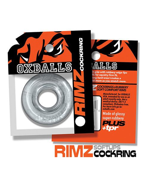 Oxballs Rimz Single Ring - Clear Silicone Cock Ring