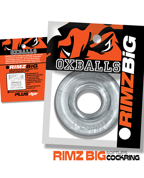 Oxballs Rimz Big Single Ring - Clear Silicone Cock Ring