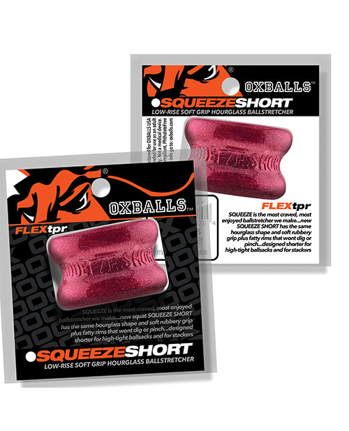 Oxballs Squeeze Short Ball Stretcher in Cherry Lips Silicone