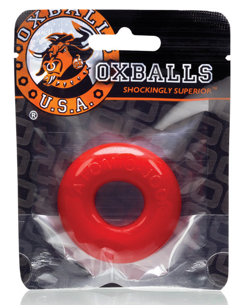 Oxballs DO-NUT-2 Red Stretchy Cock Ring with Stackable Design