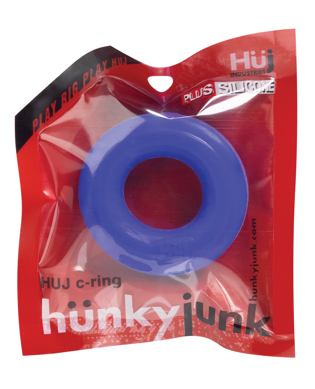 Cobalt Silicone C-Ring with Groove Interior for Secure Fit