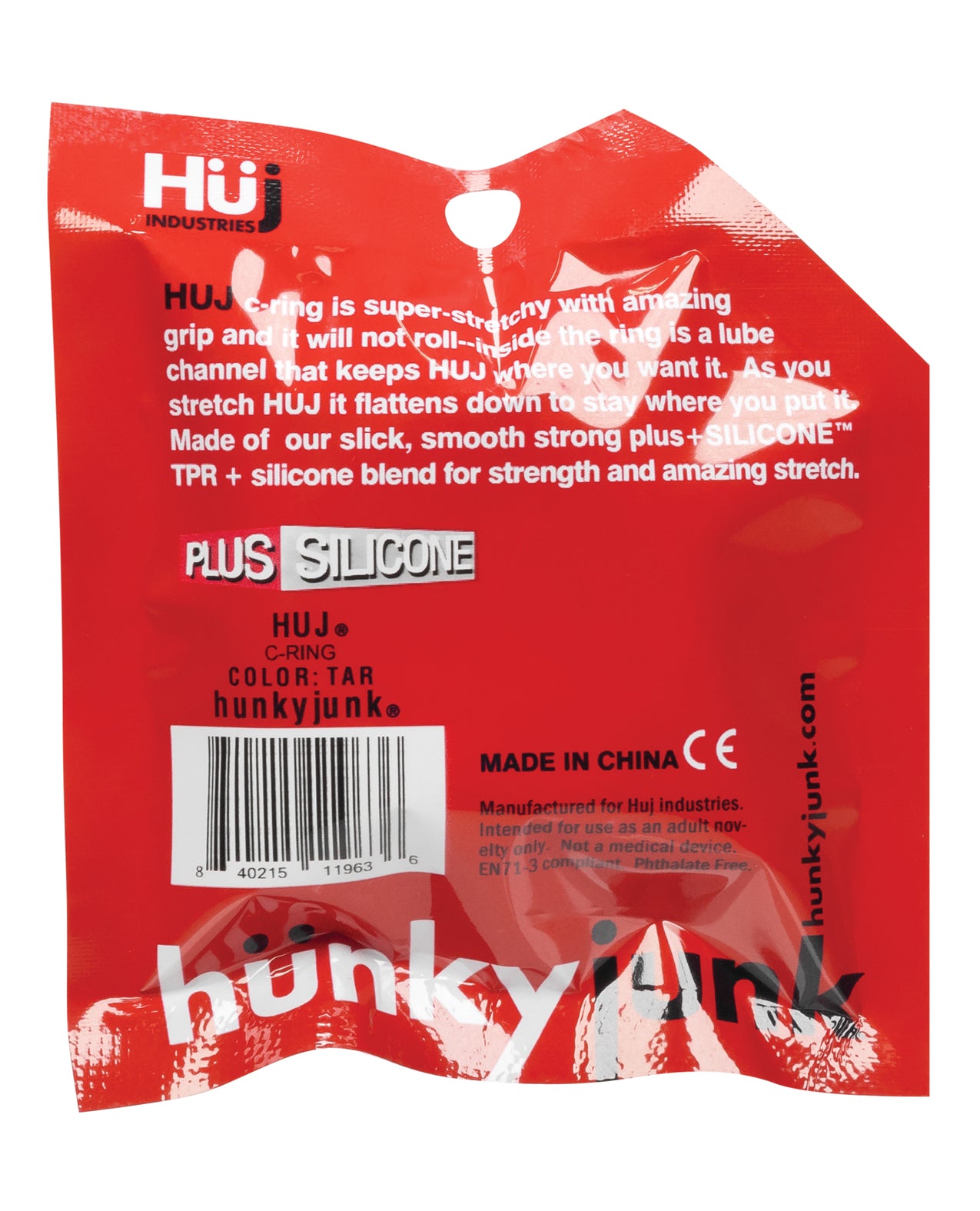 Hunky Junk HUJ C-Ring with Stretch Fit and Inner Groove