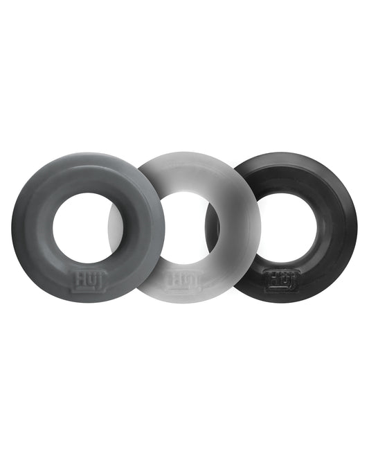 Hunky Junk C-Ring Multi Pack with Stretch Silicone Design – 3-Pack Assorted Colors