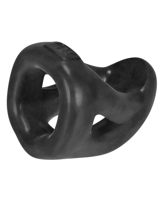 Hunky Junk Slingshot 3 Ring Teardrop Penis Sling in Tar