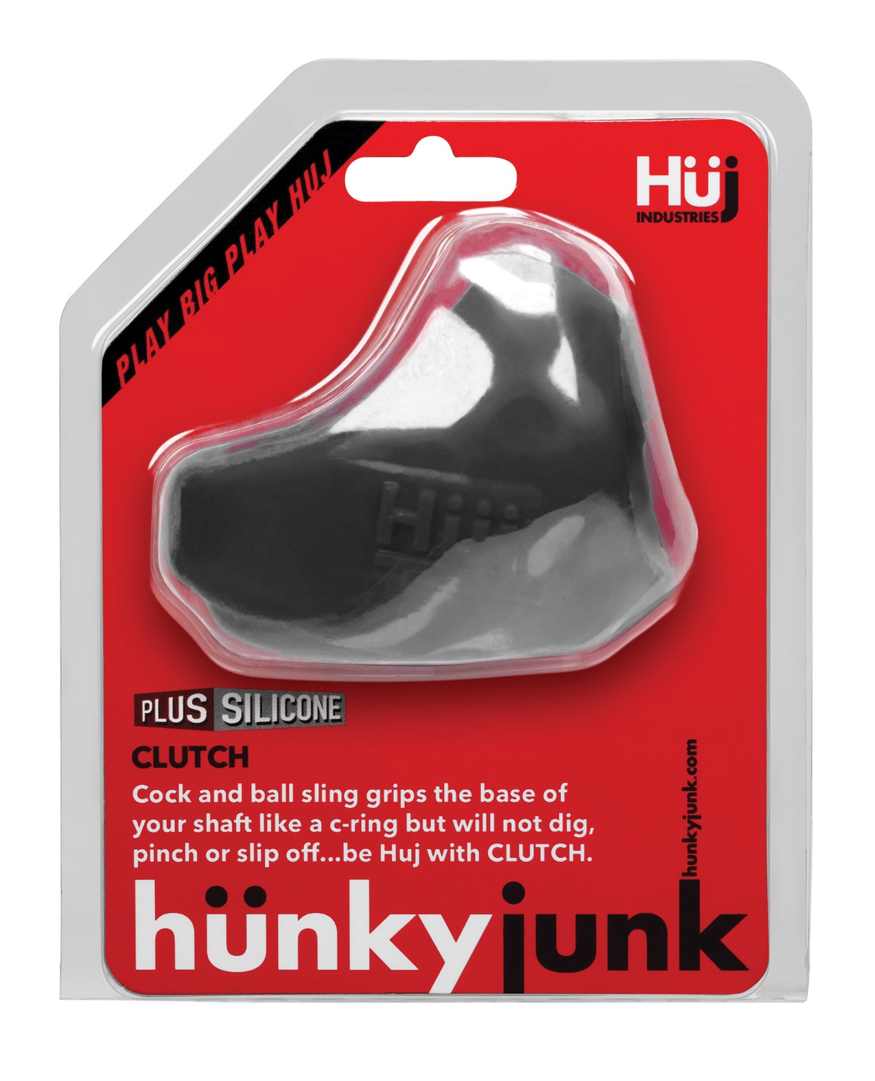 Hunky Junk Clutch Penis Enhancement Sling with PLUS+silicone Support - Tar