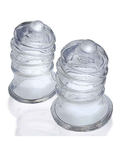 Hunky Junk Nipple Suckers Clear Soft flexTPR Springy Design for Enhanced Suction and Comfort