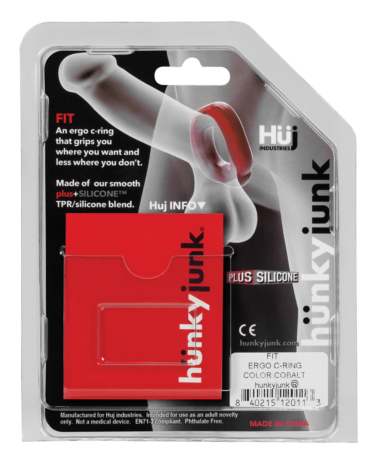 Hunky Junk Fit Ergo C Ring – Ergonomic Silicone Penis Enhancement Ring
