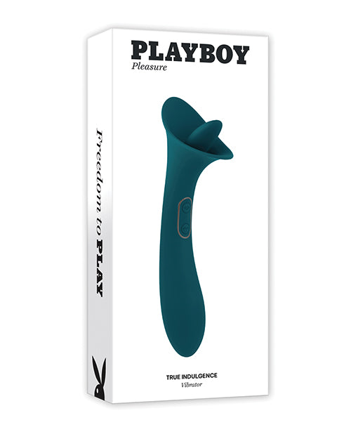 Playboy Vibrator Dual-Action Silicone Tongue Stimulator and Vibrating Shaft for Enhanced Intimate Pleasure