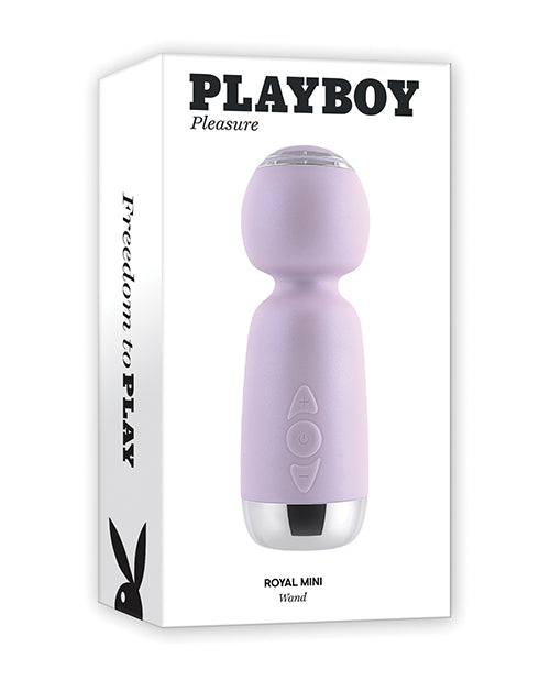 Playboy Massage Products Royal Mini Wand velvet-smooth silicone flexible neck for versatile, powerful muscle relief
