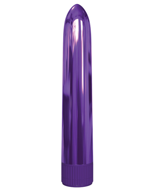 Classix 7-Inch Metallic Vibrator with Multi-Speed Control - Purple