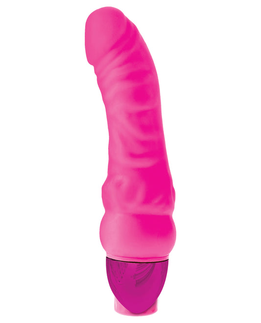 Classix Mr Right Vibrator in Pink with Flexible Curved Shaft