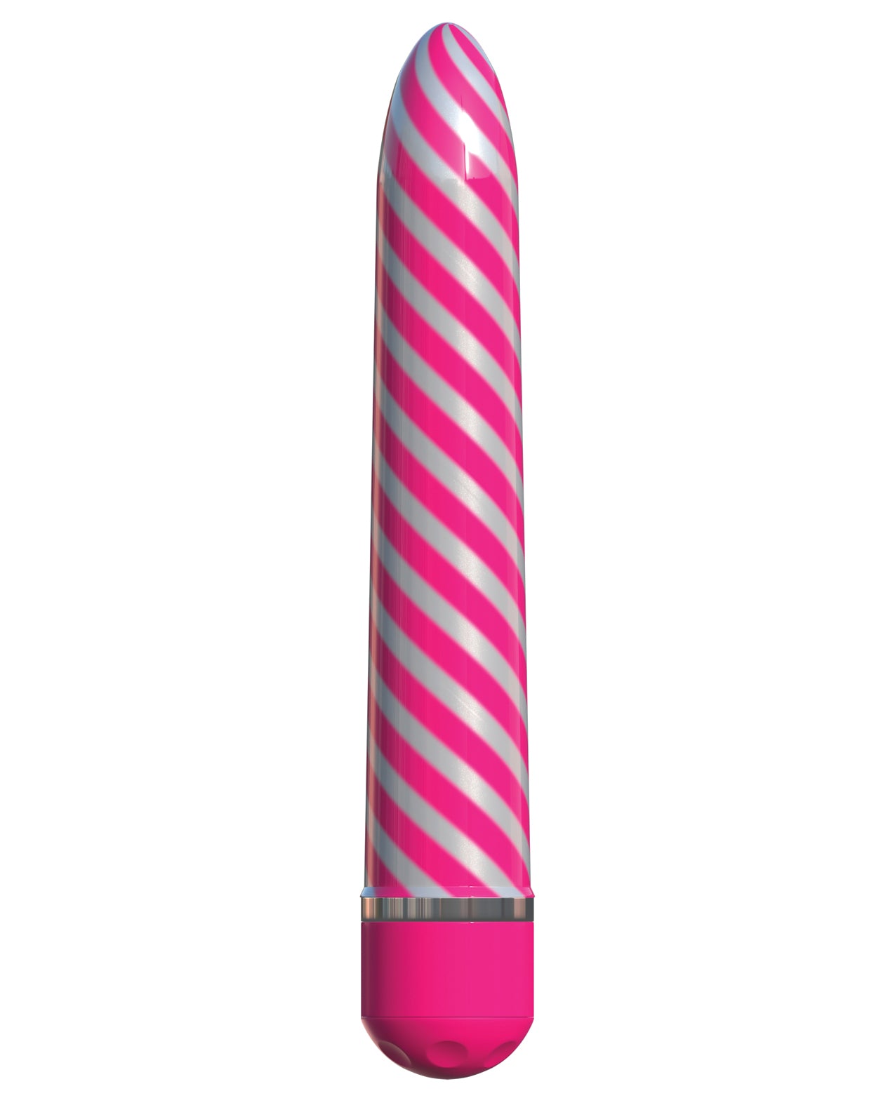 Classix Sweet Swirl Vibrator with Metallic Spiral Finish