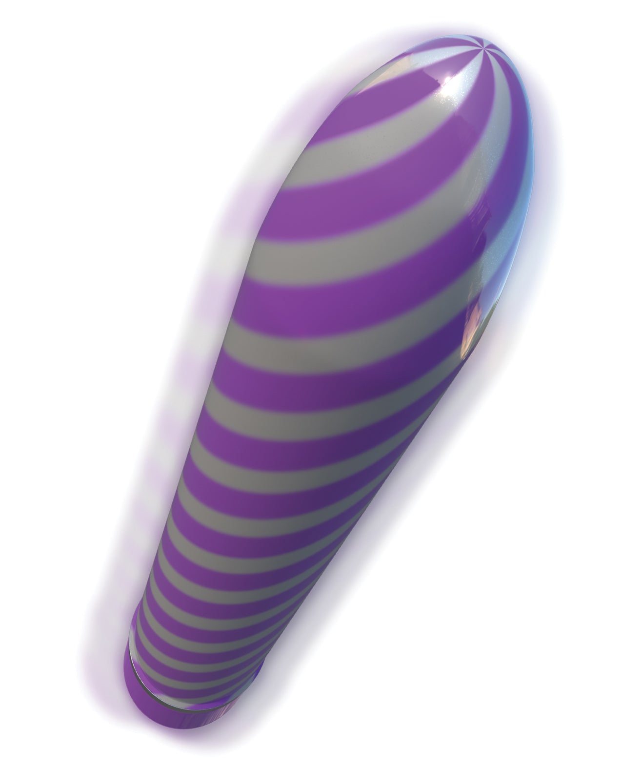 Classix Sweet Swirl Vibrator with Metallic Spiral Design – Purple