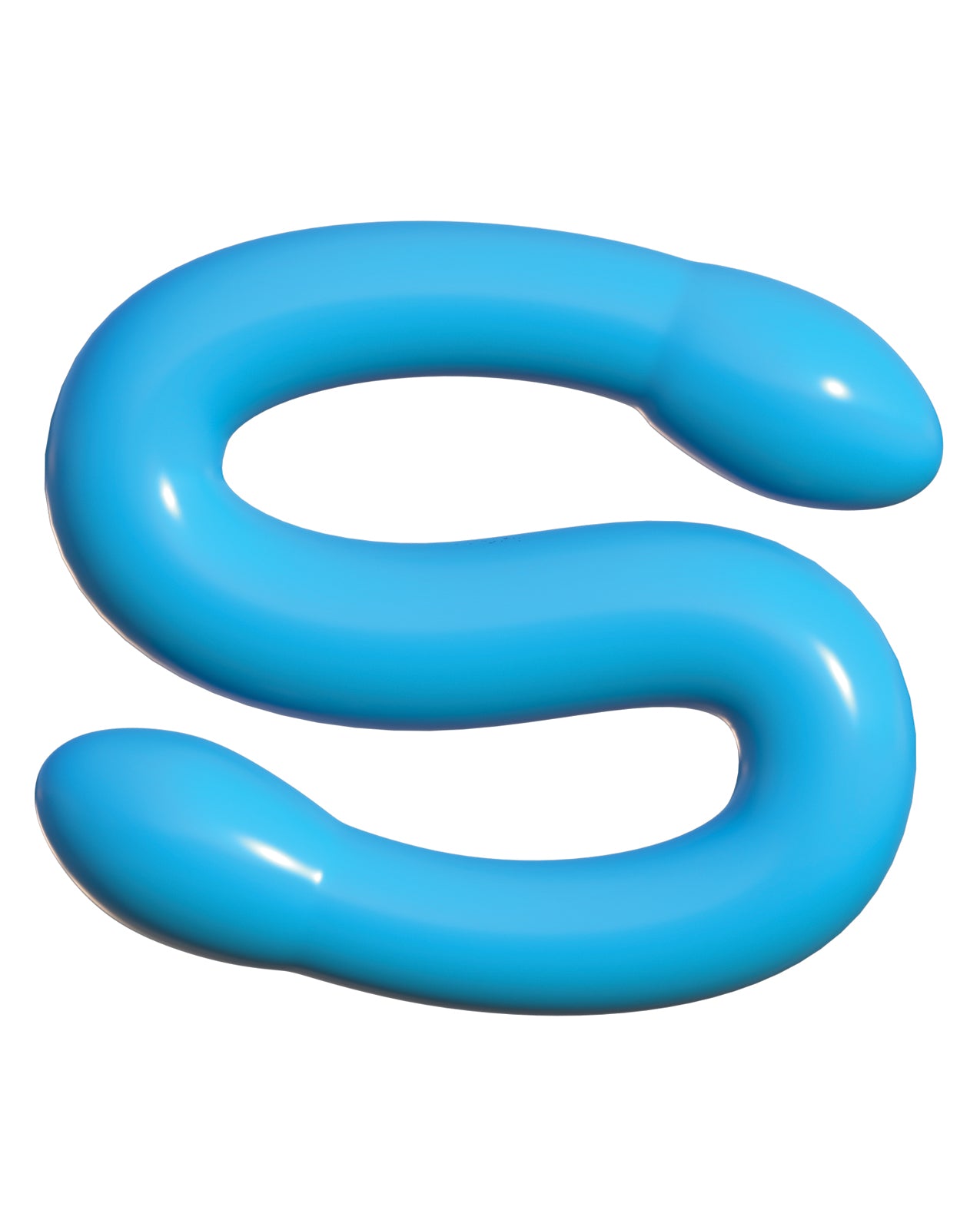 Classix 18" Bendable Blue Double Dong with Twin Phallic Heads