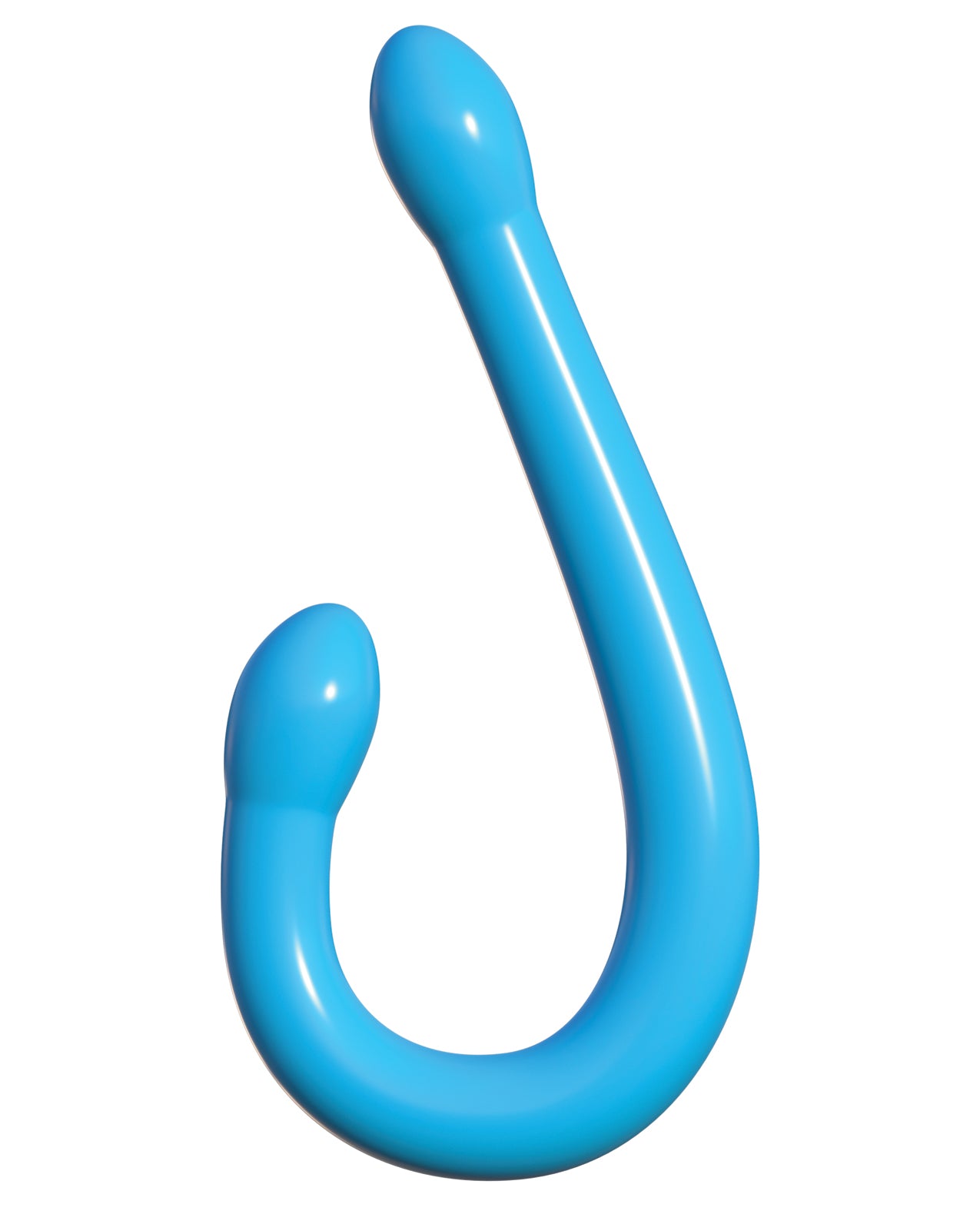 Classix 18" Bendable Blue Double Dong with Twin Phallic Heads