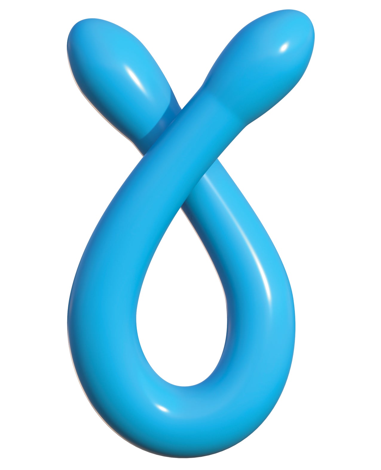 Classix 18" Bendable Blue Double Dong with Twin Phallic Heads