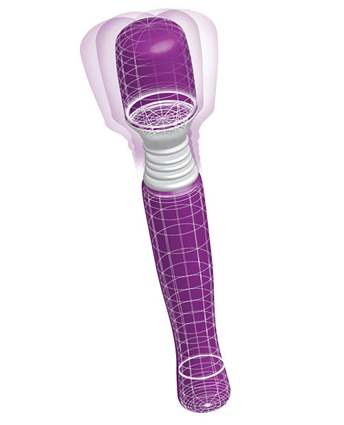 Cordless Mini Wanachi Massager with Flexible Waterproof Head - Purple
