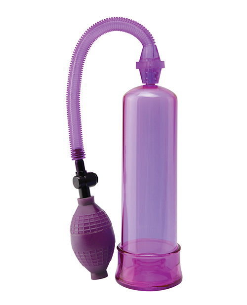 Pump Worx Beginner Power Pump with Medical-Style Suction – Purple Penis Enhancement