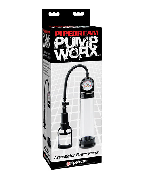 Pump Worx Penis Enhancement Pump with Accu-Meter Gauge and Handheld Pressure Pump for Safe Enlargement