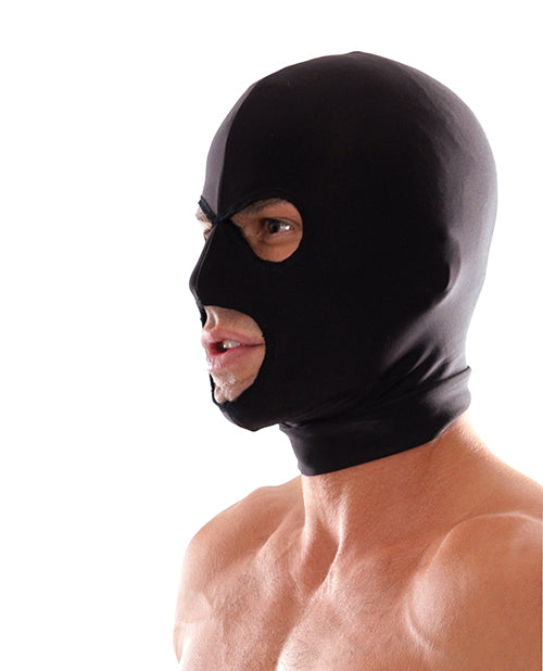 Spandex 3-Hole Hood with Comfortable Open Eye & Mouth Design