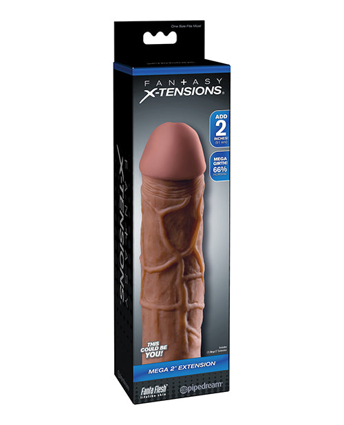 Fantasy X-tensions Penis Enhancement Extension with Realistic Fanta Flesh Material for Increased Length and Girth