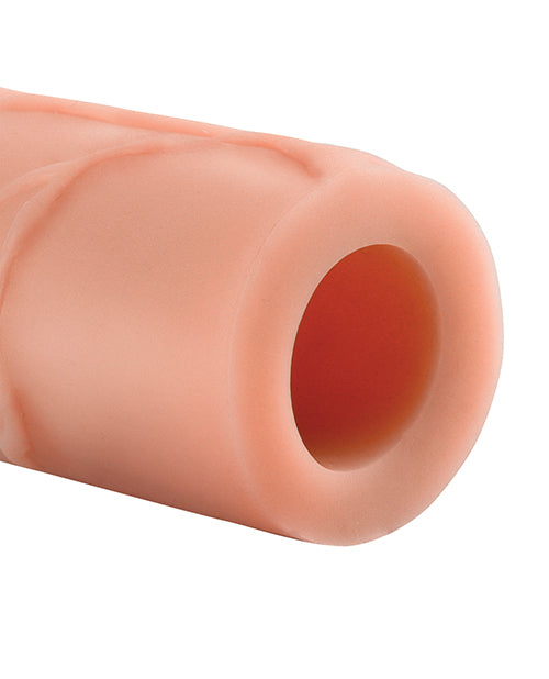 Mega 3" Extension Penis Enhancer with Customizable Fit - Flesh