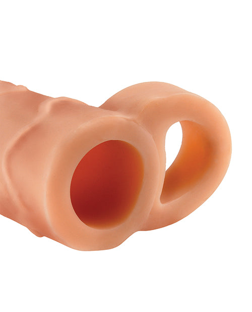 Fantasy X-tensions 2-Inch Penis Extension with Lifelike Fanta Flesh and Ball Strap