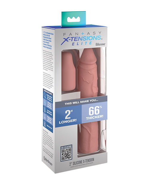 Fantasy X-tensions Penis Enhancement Sleeve Ultra-Realistic Silicone Removable Plug for Intimate Confidence