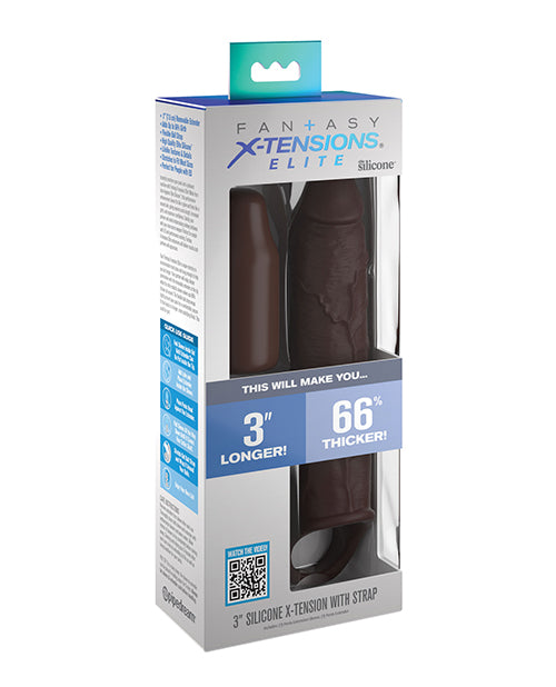 Fantasy X-tensions Penis Enhancement Sleeve Ultra-Realistic Silicone Removable Extender for Enhanced Pleasure