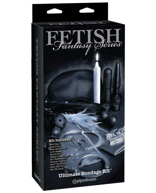 Fetish Fantasy Limited Edition Bondage Kit with cuffs ball gag and tickler for complete restraint and sensory play