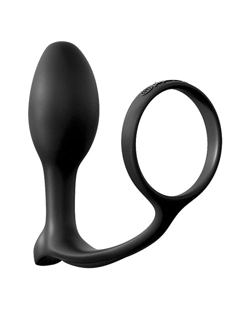 Ass-Gasm Cockring Beginners Plug with Silicone Prostate Stimulator