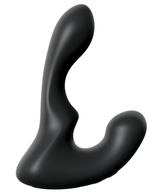 Automated Prostate Massager with Curved Tip and Vibrating Bullet