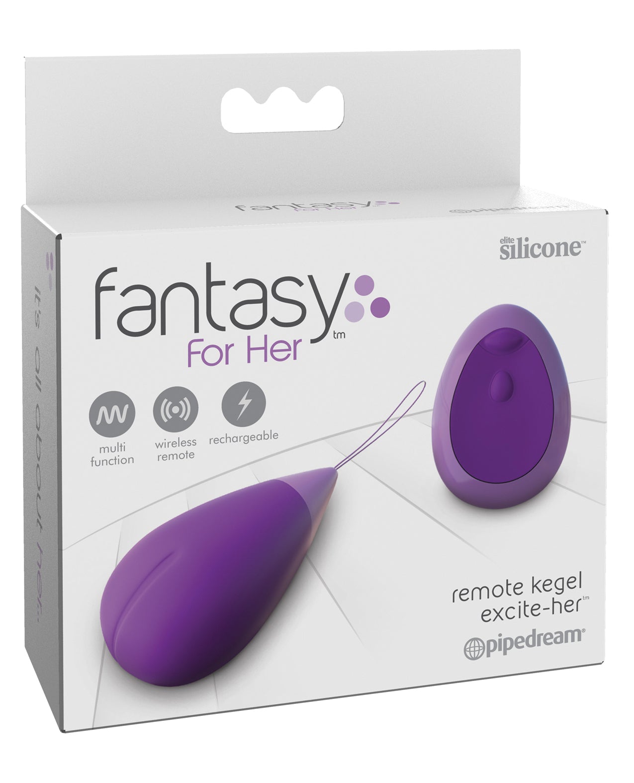 Fantasy For Her Kegel Exerciser Remote Controlled 10 Vibration Patterns for Discreet Pleasure and Pelvic Strengthening