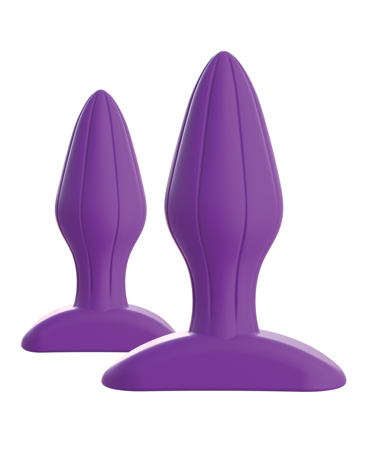 Designer Love Plug Set – Purple Anal Plugs with Grooved Texture