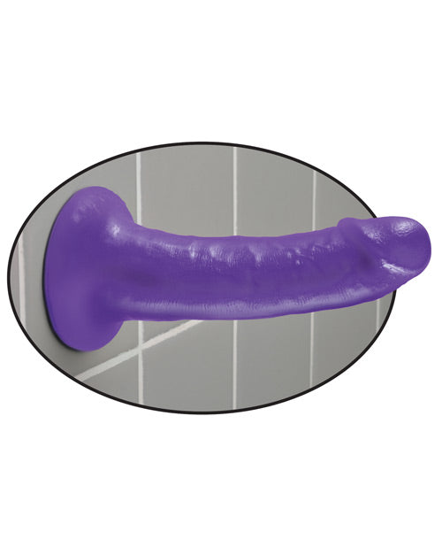 Slim Purple Dildo with Flexible Shaft – 6 Inch Dillio