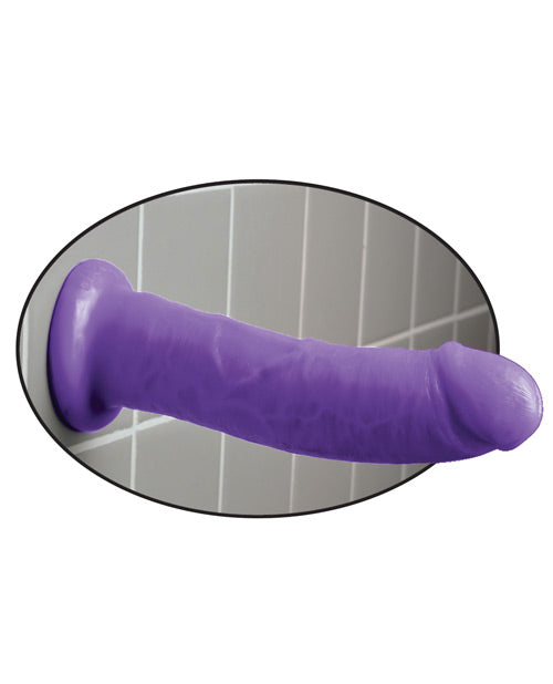 Dillio Purple 8-Inch Dong with Suction Base and Harness Compatibility