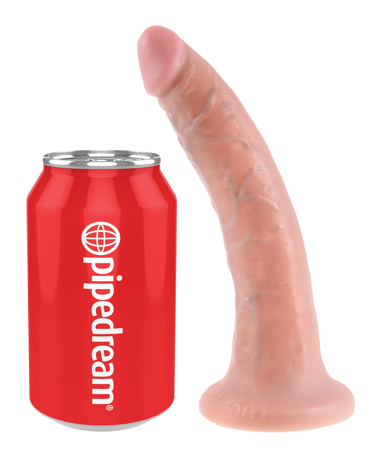 King Cock 7-Inch Flesh Dildo with Handcrafted Realistic Detail