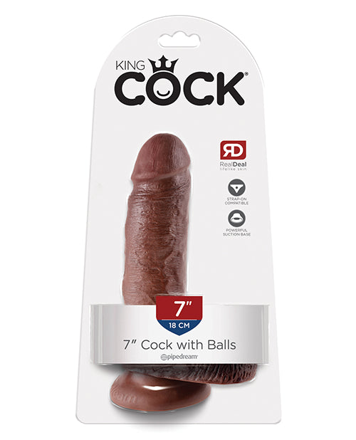 King Cock Dildo Realistic Detailing Suction Cup Base for Lifelike Intimate Play