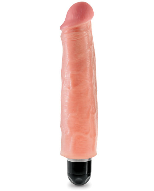 King Cock 7" Vibrating Stiffy Flesh Realistic Vibrator with Multispeed Vibration